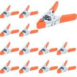 Set of 6 Heavy Duty 6-Inch Spring Clamps with Non-Slip Rubber Grip and 2.5-Inch Jaw Opening for Carpentry and DIY