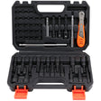 HORUSDY 47-Piece Magnetic Nut Driver Set - Versatile Drill Bits and Extensions with Durable Chromium Vanadium Steel Construction