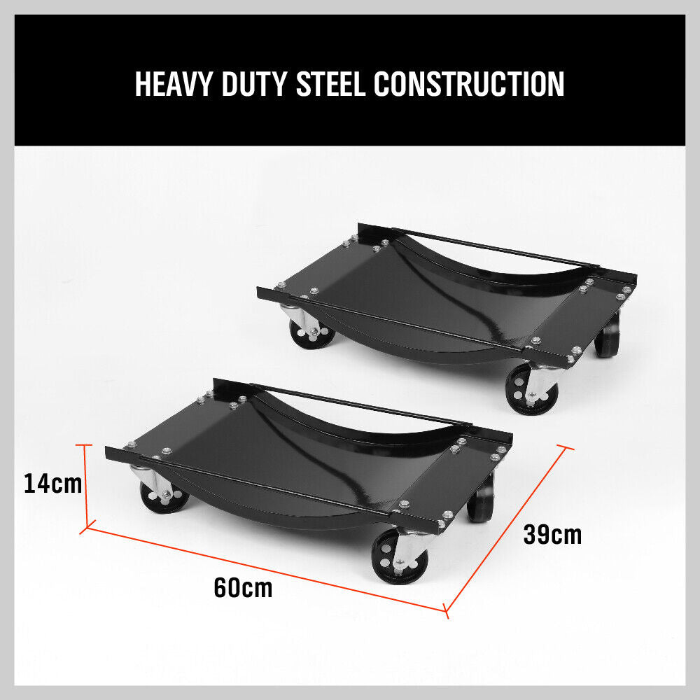 Set of 4 Heavy Duty Wheel Dolly for car and vehicle positioning