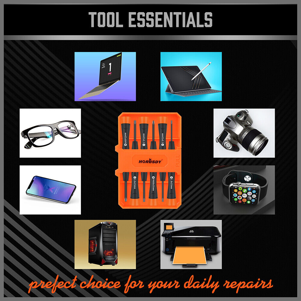 6Pc Precision Screwdriver Kit for Electronic Repairs - Includes Phillips & Slotted Drivers with Magnetic Tips and Storage Case