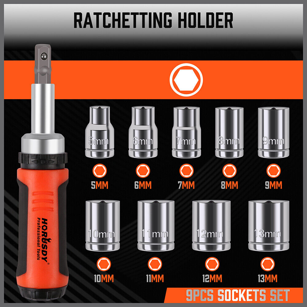 Comprehensive 45-Piece Precision Screwdriver Set with Ratchet Magnetic Driver, including a variety of sockets and bits for diverse applications