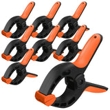 HORUSDY 8-Piece Spring Clamp Set featuring Heavy-Duty Nylon Construction and Ergonomic Non-Slip Handles for Woodworking and DIY Projects