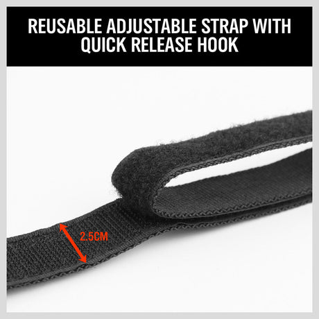 Set of two water bottle holders with a sturdy carabiner clip and strap, capable of holding up to 80KG, suitable for bikes, ladders, and more