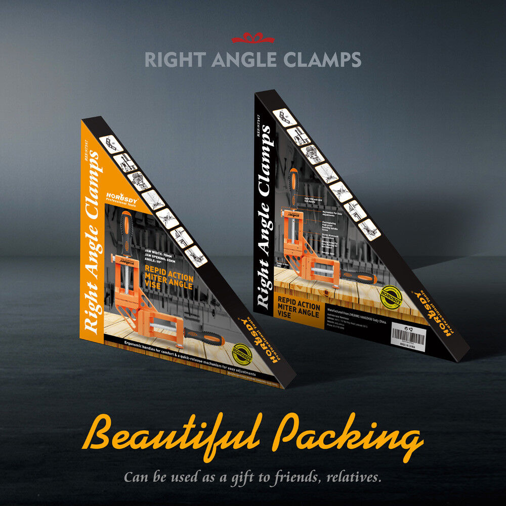 Durable 90° Degree Corner Clamp in Aluminium Alloy - Versatile for Welding, Woodworking, and DIY Projects with Quick Release Feature