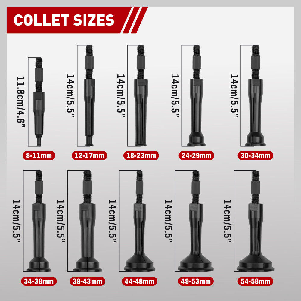 SEDY 16Pcs Bearing Puller Set with Slide Hammer and Collets