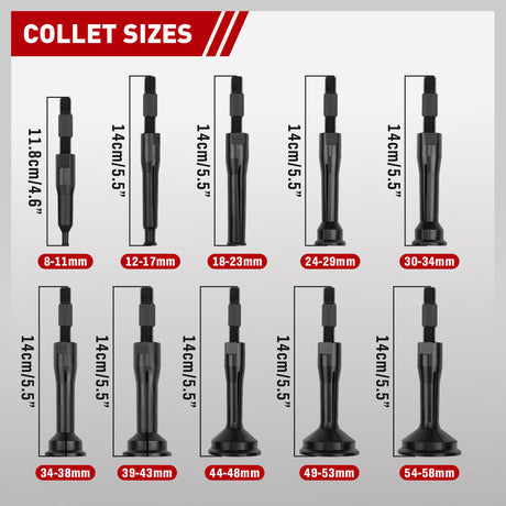 SEDY 16Pcs Bearing Puller Set with Slide Hammer and Collets