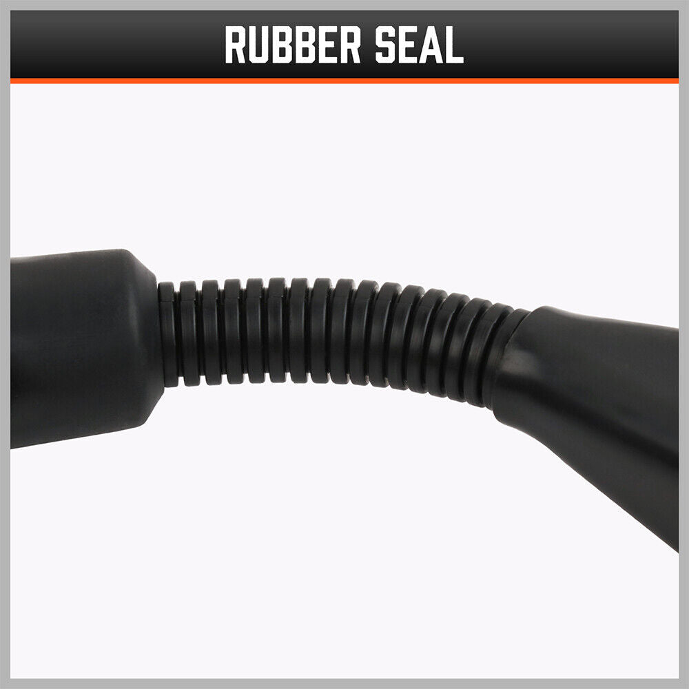 Durable 7 Pin Flat to 12 Pin Flat Trailer Adaptor - Waterproof ABS Caravan Connector in Black