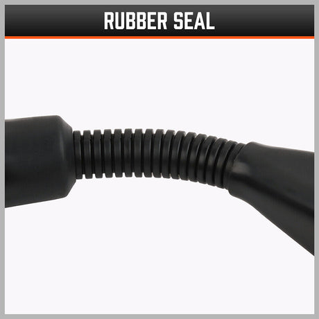 Durable 7 Pin Flat to 12 Pin Flat Trailer Adaptor - Waterproof ABS Caravan Connector in Black