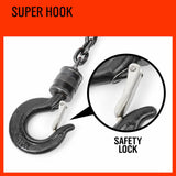 Industrial-Grade Manual Chain Hoist with Sturdy Hooks and Secure Latch Mechanism