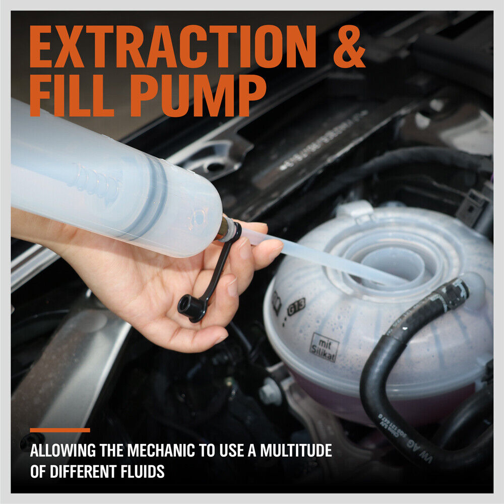 500cc Reliable Manual Fluid Extractor Pump - Versatile, durable, and safe for extracting and transferring fluids.