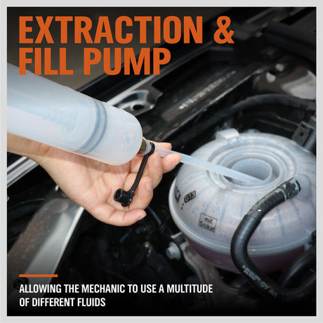 500cc Reliable Manual Fluid Extractor Pump - Versatile, durable, and safe for extracting and transferring fluids.