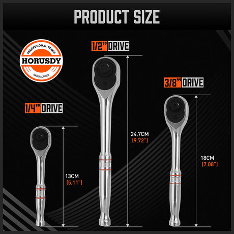 HORUSDY 6Pcs Mini Ratchet Spanner Set