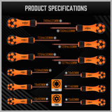 Durable 13-Piece Magnetic Torx Screwdriver Set with Tamper Proof Star Keys and Ergonomic Anti-Slip Handles
