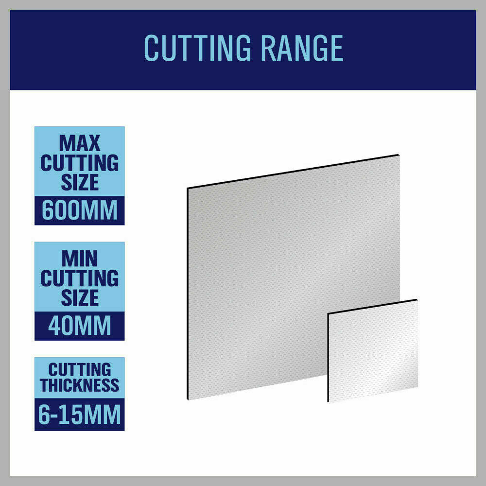 Professional 600mm Manual Tile Cutter with Laser Guide - Features Titanium Cutting Wheel, Non-Slip Bed, and Adjustable Table