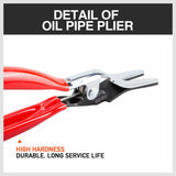 Durable Fuel Vacuum Line Pliers - Designed for Removing Stubborn Fuel and Vacuum Hoses, 195mm Length, PVC-Dipped Handle