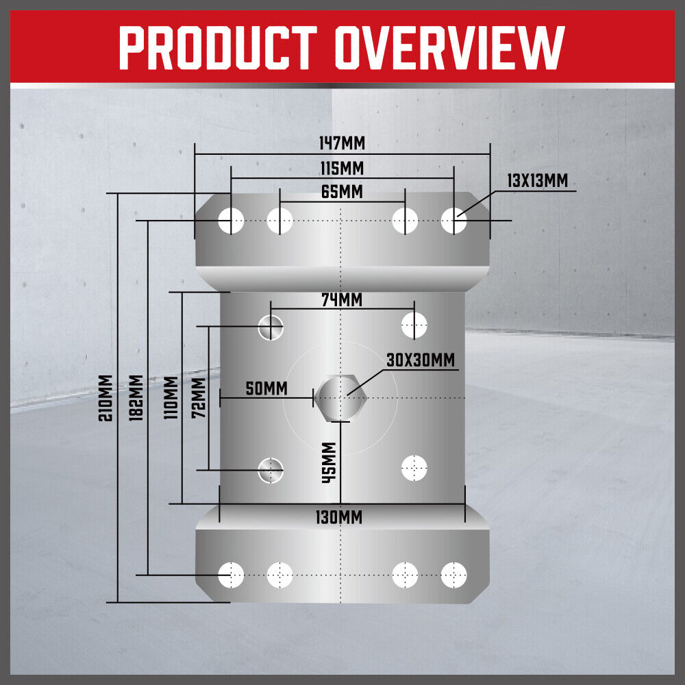 HORUSDY 5000lbs Trailer Caravan Jack Stand, Heavy-Duty with Sidewind Crank and Sturdy Foot Pad