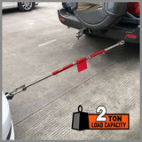 HORUSDY 2 Ton Trailer Hitch with Spring Buffer, 186cm Length, Sturdy and Safe Tow Bar for Versatile Vehicle Compatibility