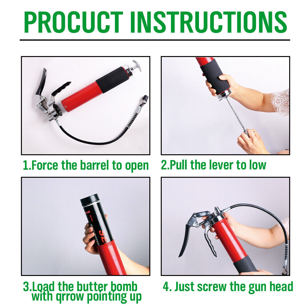 High-Performance 400g / 14.1oz Heavy Duty Grease Cartridge for Industrial Use - Resistant to Water Washout and Wear