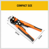 Electrical Wire Connectors Kit featuring 400 assorted terminals with Cable Crimper and Stripper Tool for various electrical projects