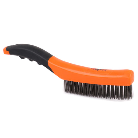 Durable Wire Brush with Anti-Slip Handle for Surface Cleaning and Rust Removal