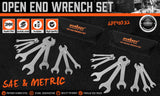 Super Thin 18-Piece Wrench Set with Pouch