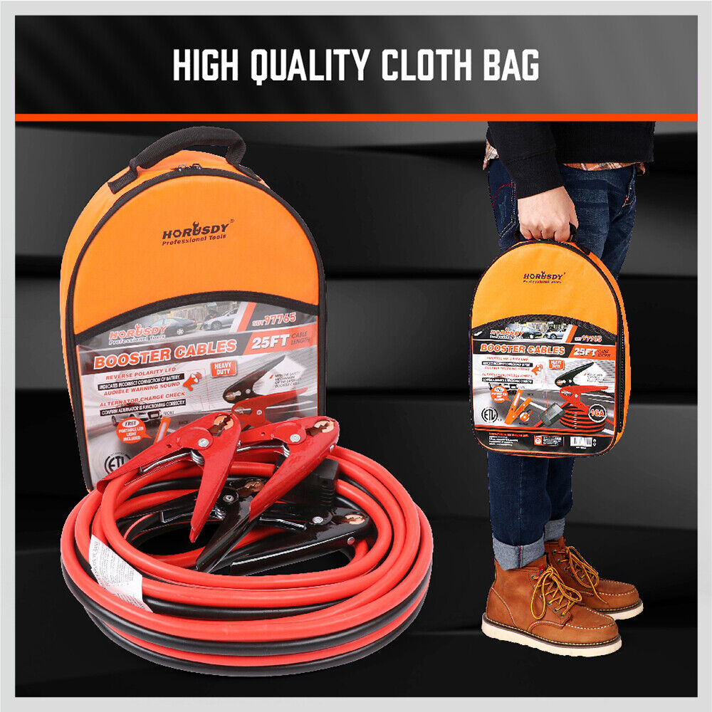 High-Performance 7.5M Jumper Leads with 3000A Capacity - Heavy Duty, Smart Protector, Ideal for Emergencies and All Vehicle Types