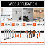 HORUSDY 4-Piece 12-Inch Magnetic Tool Holder Set - Durable Alloy Steel Strips for Efficient Garage and Workshop Tool Organization