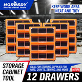 Versatile 12 Drawer Storage Cabinet Tool Box for Organizing Art Supplies, Tools, and Sewing Items