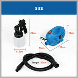 Electric Paint Sprayer Gun 650W with 800mL Container and 1.5m Flexible Hose, Ideal for DIY Projects