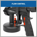 Electric Paint Sprayer Gun 650W with 800mL Container and 1.5m Flexible Hose, Ideal for DIY Projects