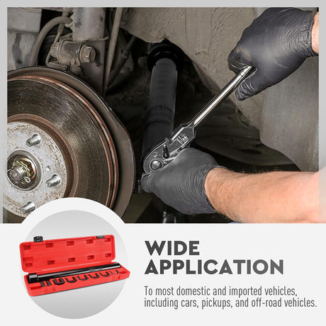 Versatile SEDY Inner Tie Rod Removal Tool Kit with Adapters and Case
