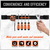 HORUSDY 4-Piece 12-Inch Magnetic Tool Holder Set - Durable Alloy Steel Strips for Efficient Garage and Workshop Tool Organization
