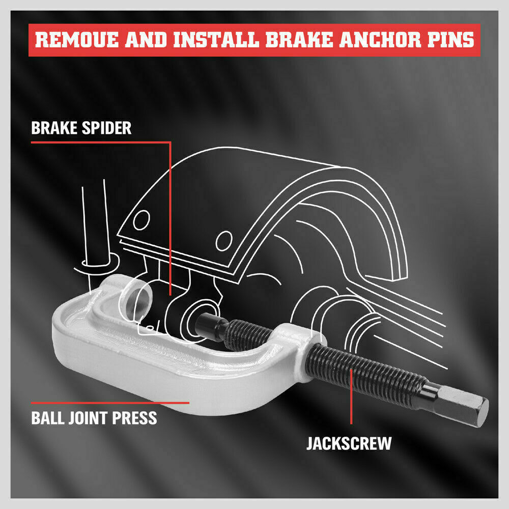 Comprehensive 21-Piece Ball Joint Service Kit with C-Frame Press and Adapters