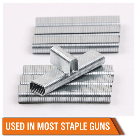 Box of 3000 Silver U-Type Staples, 12mm Depth for Stapler Gun, Woodworking Essentials