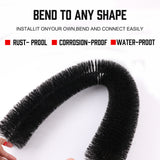 Set of 12/24 Heavy Duty 98x10cm Gutter Brushes for Effective Leaf and Debris Guarding in Roof Gutters