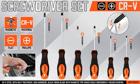 HORUSDY 6Pc Magnetic Screwdriver Set
