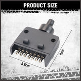 LED Trailer Tail Light Kit for Caravan Ute 7 Pin Flat Plug - Red and Yellow Lights