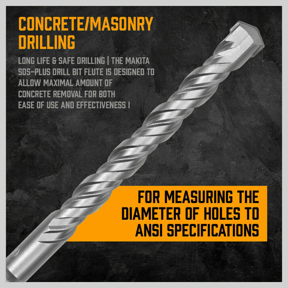 Comprehensive 10-Piece SDS Plus Rotary Hammer Drill Bits and Chisel Set for Efficient Masonry and Concrete Work