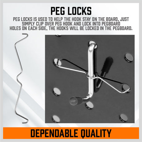 Extensive 150-Piece Pegboard Hook Set with Assorted Organizers and Bins for Tool Storage