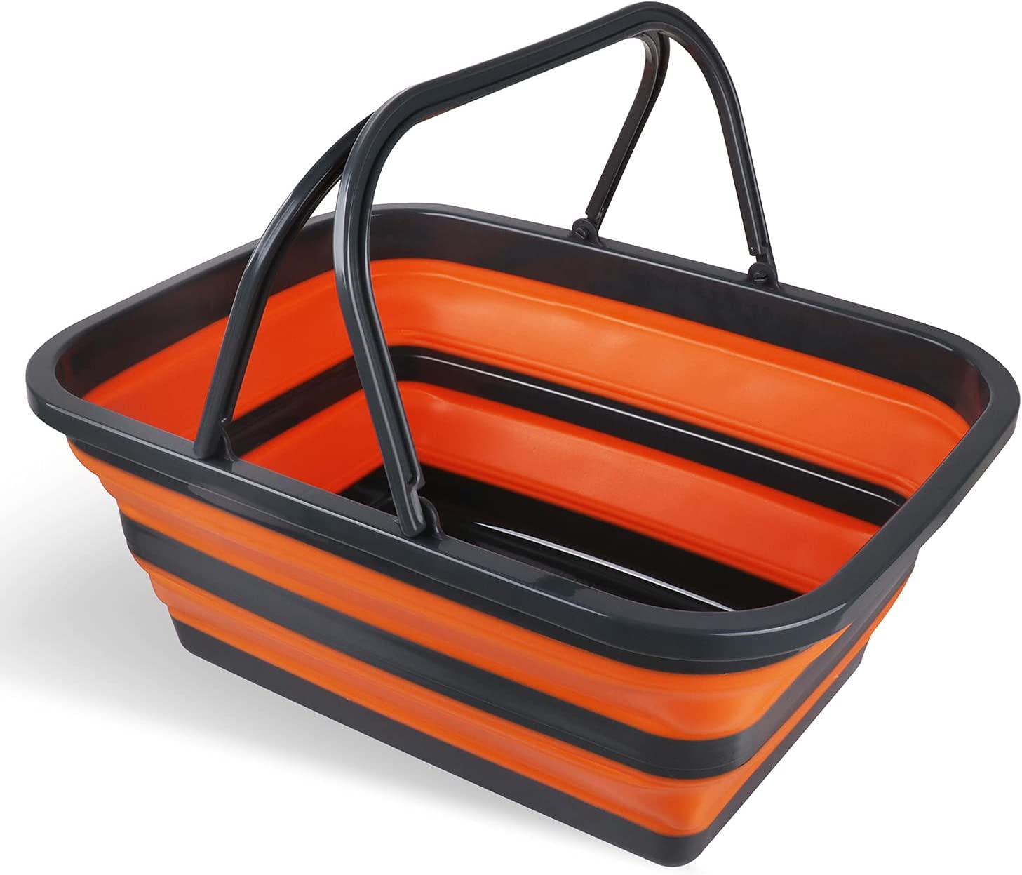 Versatile 16L Adjustable Collapsible Sink - Portable, Durable, Ideal for Camping, Showers, Storage, Dishwashing