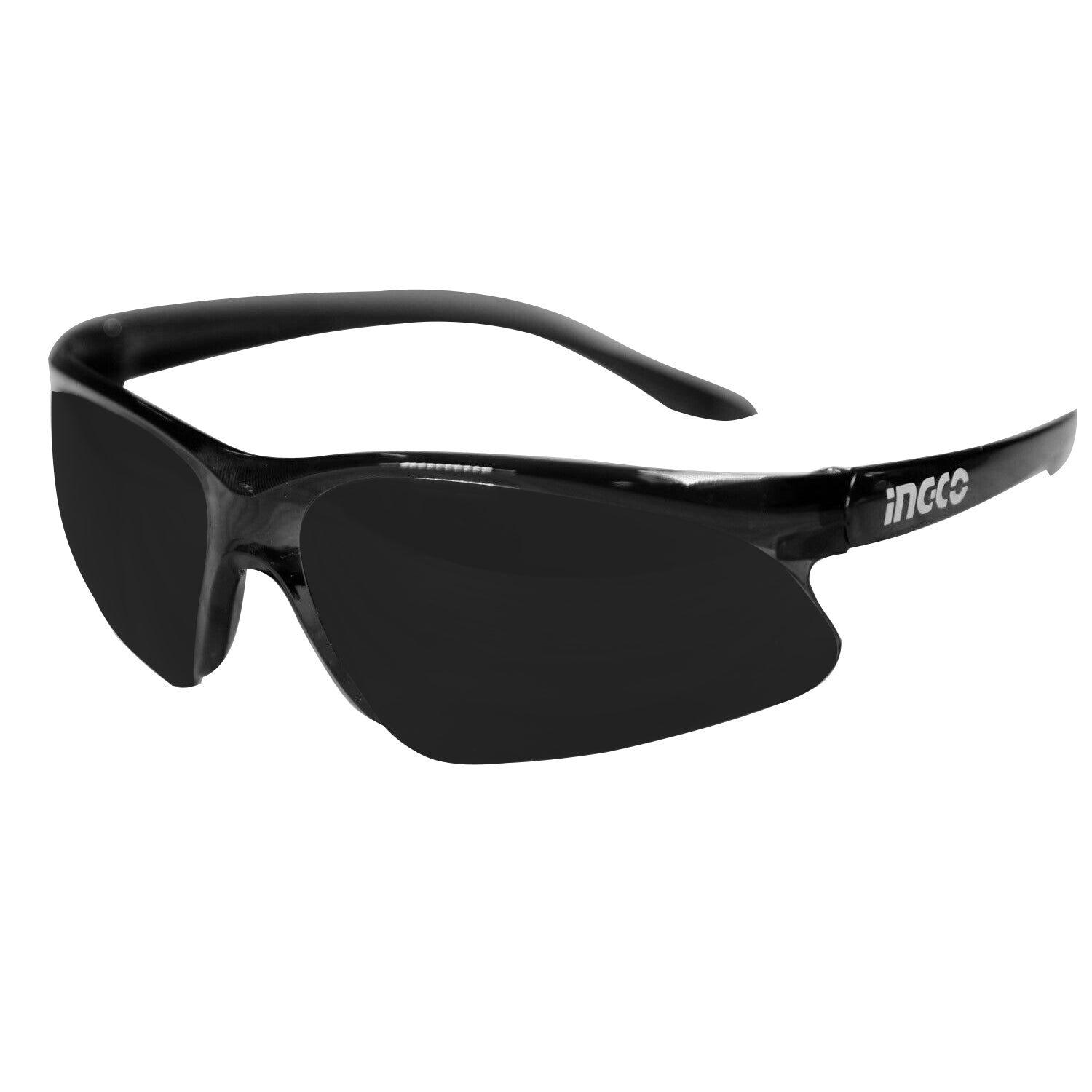 INGCO Lightweight Safety Glasses with Dark Shade 8 - Comfortable, Wide Visual Field, Dust Proof Eye Protect Goggles