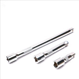 Robust 3-Piece Extension Bar Set with spring-loaded ball detent, knurled grip, and SmartKrome plating for 1/2" drive.