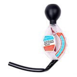 Dial-type radiator coolant tester for measuring ethylene glycol strength with a temperature adjustment scale.