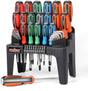 44-Piece Impact Screwdriver Set - Magnetic Hex Key and Torx Bits, high torque, color grip, durable construction.