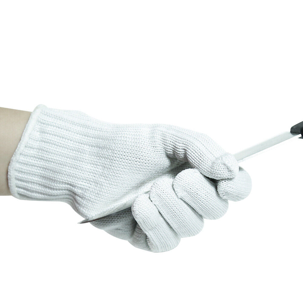 Pair of Level 5 Cut Resistant Gloves, designed for maximum safety in kitchens and butcher shops. Flexible, durable, and easy to clean, with extended cuff for enhanced wrist protection