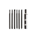 6Pc Impact Driver Set with Phillips, Slotted, and Flat Punch Bits in a Steel Case