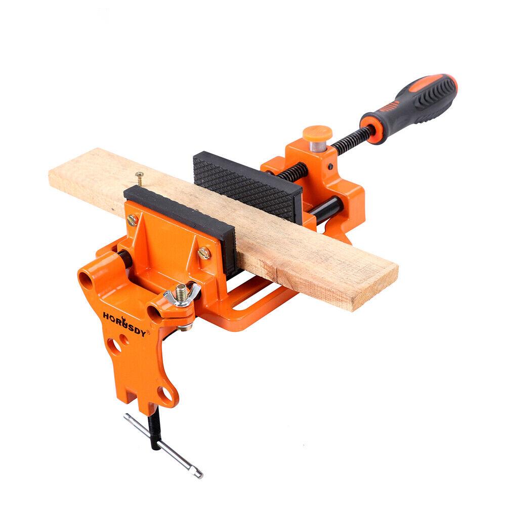 90mm Quick Release Drill Press Bench Vice - Easy to Install with Soft Grip Hand Pads, Ideal for Woodworking Projects