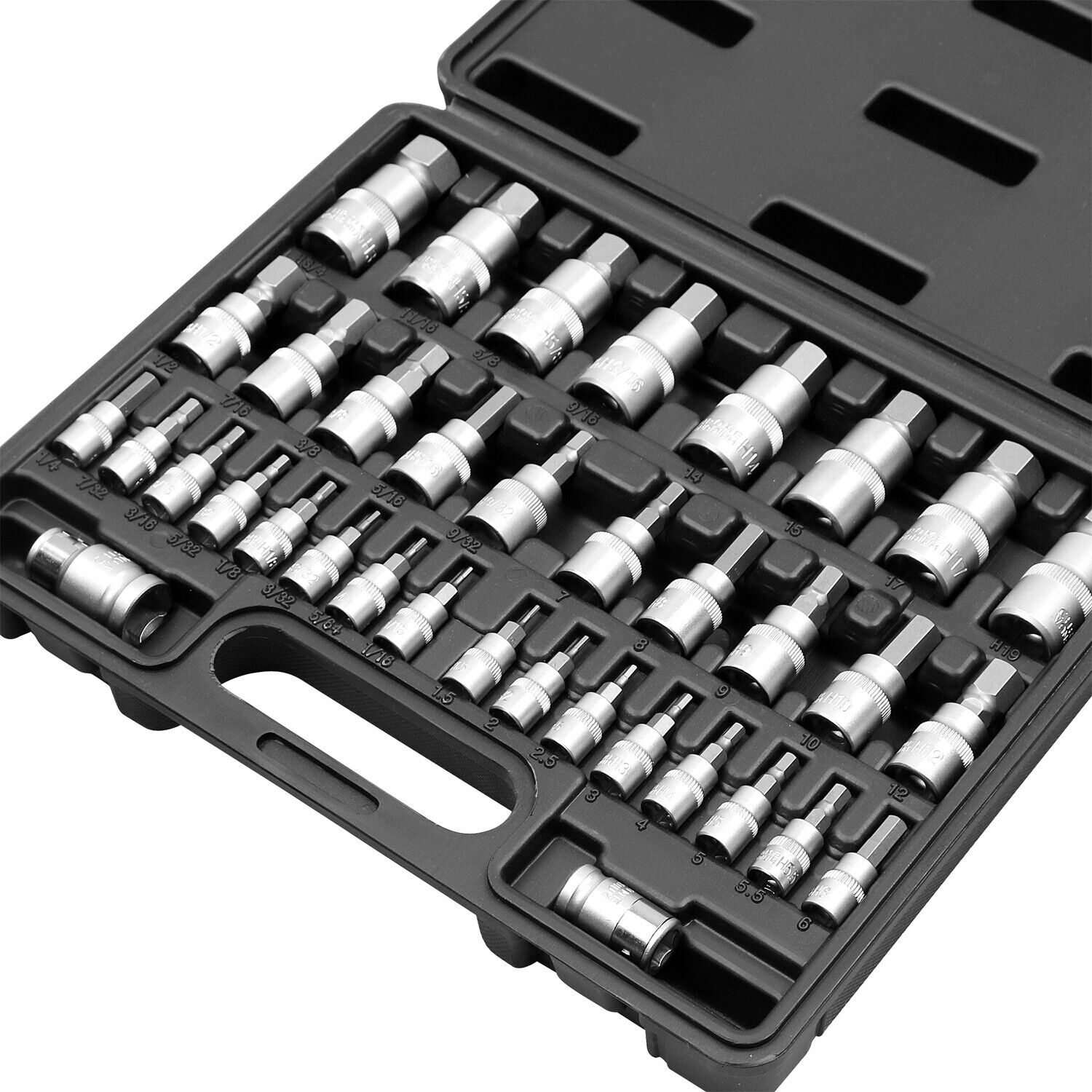 36-Piece Hex Bit Socket Set with S2 Steel Bits. Premium materials. Rugged strength. Versatile and organized. Ideal for repairs.