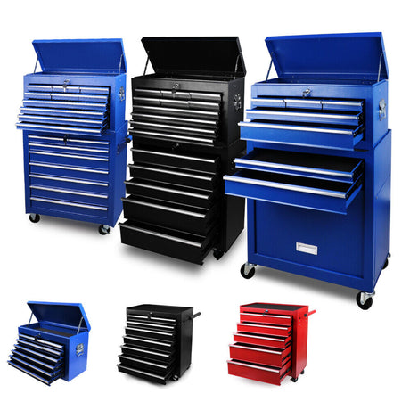 Tool Box Chest Cabinet Trolley - High-quality steel construction, ample storage, secure locks, easy mobility.