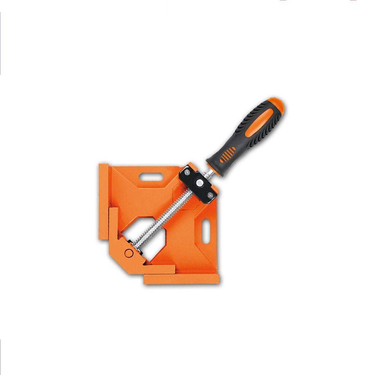 Durable 90° Right Angle Corner Clamp - Cast Alloy Body, Single Handle Design, Suitable for Woodworking and Welding Projects